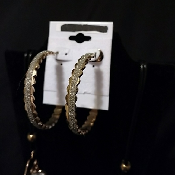 ⭐ copper and silver necklace & earrings - Picture 3 of 4